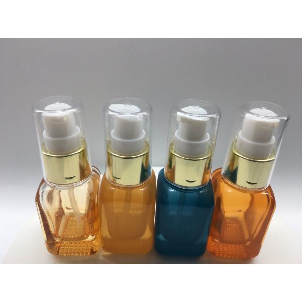 Luxury Glass Lotion Bottles High End Color Lacquering With Pump Cap