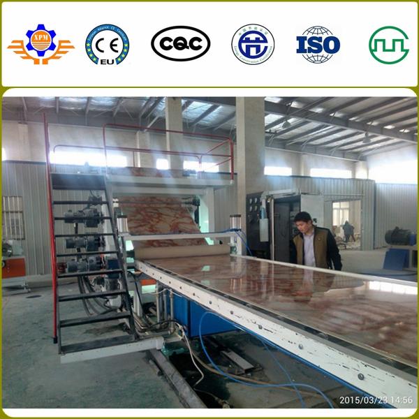 PVC Artificial Marble Sheet Making Machine | 400Kg/H | 1.22m Width | ABB Inverter | Schneider Electric