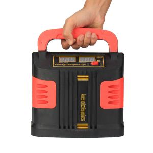 Portable 12V 12A 24V 6A Car AGM Lead Acid Lithium LiFePO4 Battery Charger with