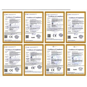 ZCH Technology Group Co.,Ltd Certifications