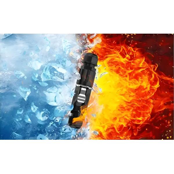 LP20 9-Pin 5A Signal Cable-to-Cable Waterproof Connector - Metal Shell, Plastic Interface, Solder Terminals