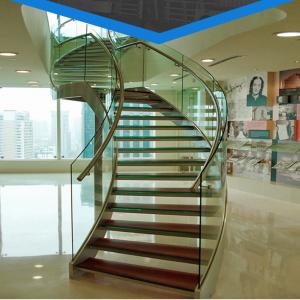Wholesale Curved Glass Panel Stainless Steel Upright With Glass Clamps from china suppliers