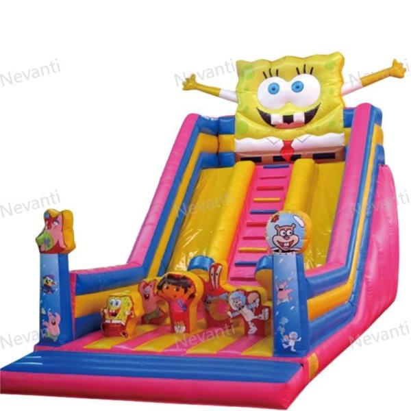 14 Years Up Commercial Inflatable Bouncer Castle with Slide and Packing Bag