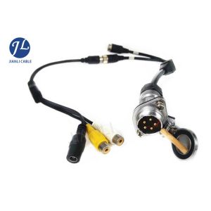 Trailer Spiral Vision Systems Cable With 2 Camera Video 5 Pin Metal Screw