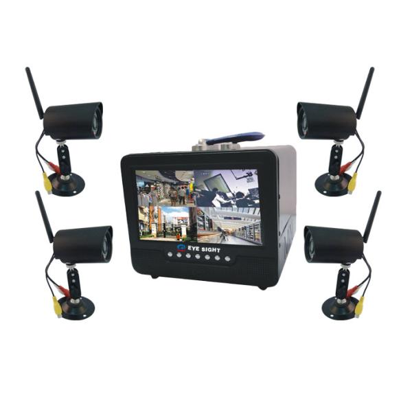 4CH wireless 5.8G, H.264 compression Combo Digital Video Recorder, 7CH LCD Stand