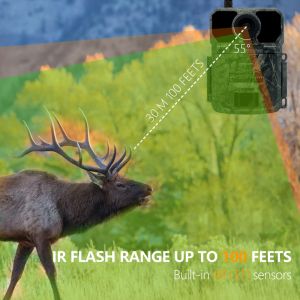 32MP 4G Trail Camera with Fast 0.2s Trigger Time and Photo/Video/Photo Video