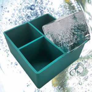 Ice Cube Tray, Large Ice Cube Moulds For Easy Release, Silicone Ice Cube Tray