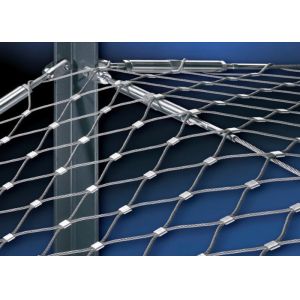 High Strength Wire Rope Mesh Protective Net 7x7 / 7x19 / 1x19 CE Approved