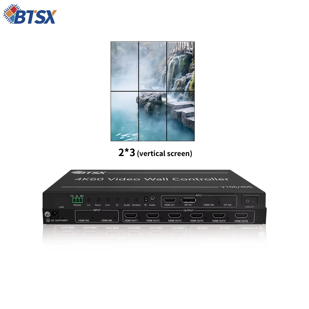 China 4K60 UHD Video Wall Controller with 40nm Process FPGA Chip for Zero Distortion Processing and Flexible Display Configurations on sale China 4K60 UHD Video Wall Controller with 40nm Process FPGA Chip for Zero Distortion Processing and Flexible Display Configurations on sale