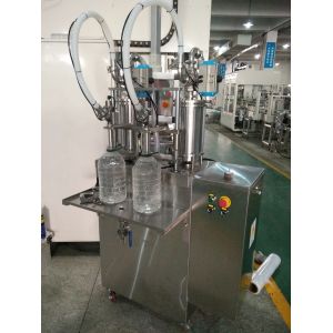 1L-5L Piston Shampoo Filling Machine Semi Automatic 2 Nozzle