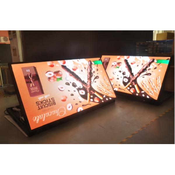 5mm Pixel Pitch Cold Rolled Iron Cabinet P5 Outdoor Double Sided LED Advertising Sign
