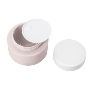 Pink Round Polypropylene Empty Cream Containers 50g 100g OD 70mm