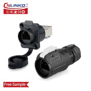 IP68 Industrial Plug 8P8C RJ45 Waterproof Connector Ethernet Connection Type
