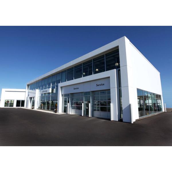 Long Span Prefabricated Steel Structure Showroom / Auto Showroom / Exhibition Center