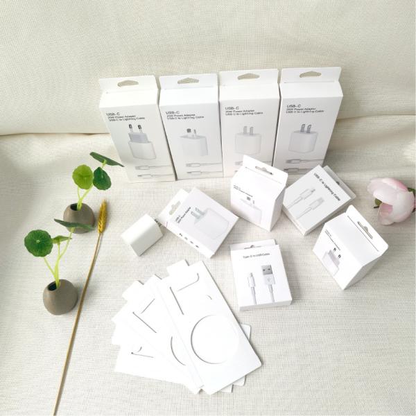 OEM ODM Custom Mobile Phone Box Charger Data Cable Package Cardboard Paper Box