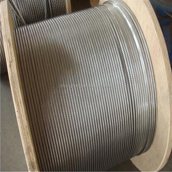 Non-Alloy Stainless Steel 304/316 Wire Rope with 10mm Diameter and 1770Mpa Tensile Strength
