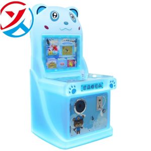 220V Cute Bear Single Arcade Game Coin-Operated Metal Mini Model Token For Ages