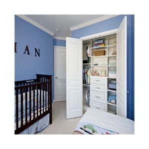 Adjustable Height European Style Luxury Bedroom Wardrobe Cabinet Made of MR HDF