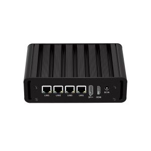 Intel N100 4 LAN Dual COM Industrial Mini Fanless PC With WIFI DDR4 16G RAM