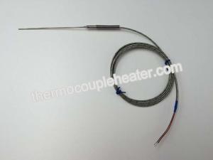 Wholesale 1.5MM Hot Runner Ungrounded Thermocouple With Fiberglass Leads / Metal Transition from china suppliers