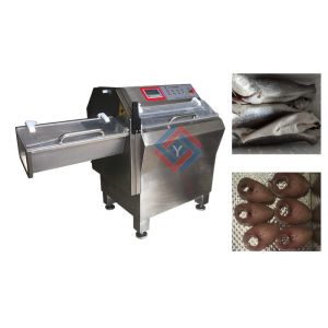 Automatic Fish Processing Equipment , Frozen Fish Slicing Machine High