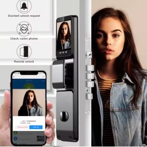 Tuya fully automatic facial recognition fingerprint lock with lock body