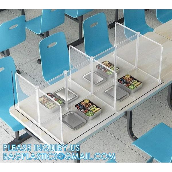 Portable Acrylic Sneeze Guard Shield Divider Perspex Screens Barrier Plastic Shield Counter, Social Distancing