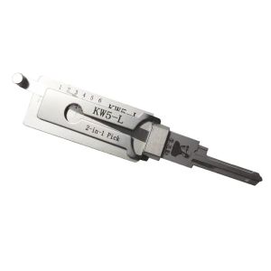 Wholesale KW5-L Lishi 2 In 1 Lock Pick Tool Residential Locks Stainless Steel Lock Pick Decoder from china suppliers