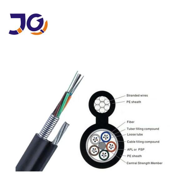 Aerial Single Mode Figure 8 Optical Cable GYTC8S 12 16 24 48 96 Core Fiber Optic