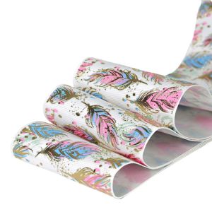 Wholesale Heart Print High Strength Polyester Ribbon 75mm Roll