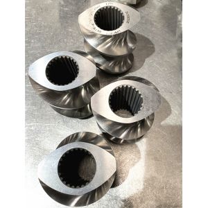 German First Class SUS440C Double Screw Extruder Components Screw Elements