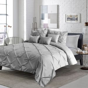 Microfiber Fabric Density Comforter Bedding Set 4 Pieces King Size Luxury