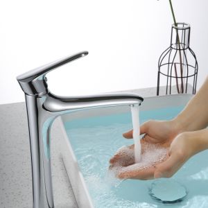 Brass Single Handle Basin Mixer Matte Black Chrome Gold Single Hole Basin Tap