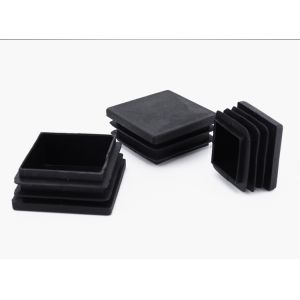 China Square Round Tubing Round Square Pipe End Tubing Insert Plug Black Plastic Plug/plastic Injection Customized Moulding on sale