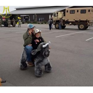 Hansel Ride On Walking Toy Animals With Amusement Ride Fence Electric Animal