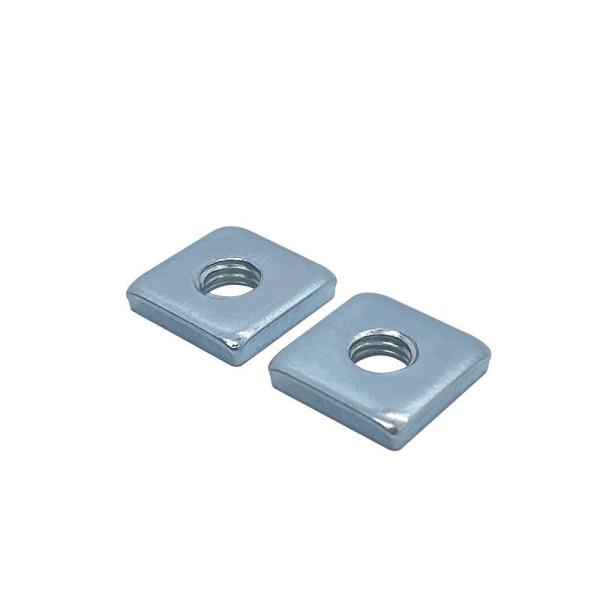 Quality Customized M4 M5 M6 M8 M10 Carbon Steel Square T Slot Nut for 10mm Slot Aluminum Profile for Various Precision Machinery for sale