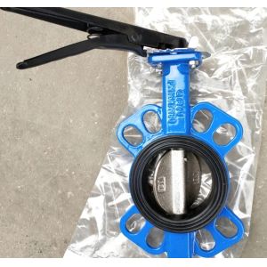JIS 5K 10K lever operation ductile iron butterfly valve