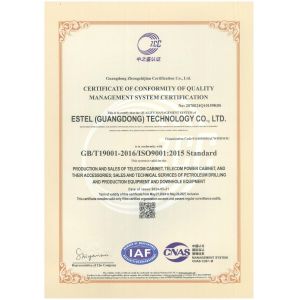 TIANJIN ESTEL ELECTRONIC SCIENCE AND TECHNOLOGY CO., LTD Certifications