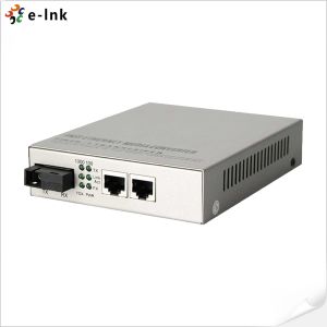 2 Port RJ45 Gigabit Switch With Sfp Port Media Converter