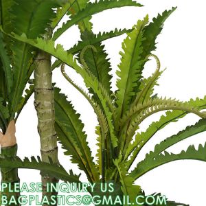 Customized High Quality High Destiny Artificial Nest Fern Tree Plant Independent