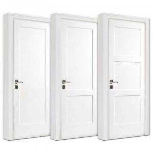 China Home Hotel Apartment 3 Panel Solid Wood Doors MDF American Style Front Doors on sale