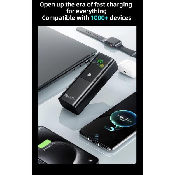 65W PD Charger Power Bank High Capacity 20000mAh Battery Pack for Fast Charging Laptop