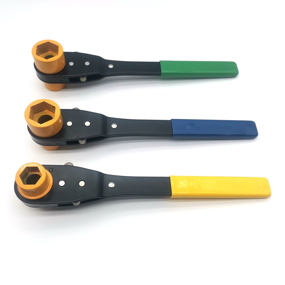 Wholesale Hot Sale USA Lineman Wrench Tool Bolt-through Two-sized Socket Wrench with Soft Grip Handle from china suppliers