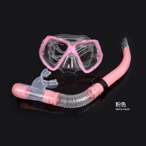 Good quality pVC and templed glass scuba diving mask and snorkel set snorkling