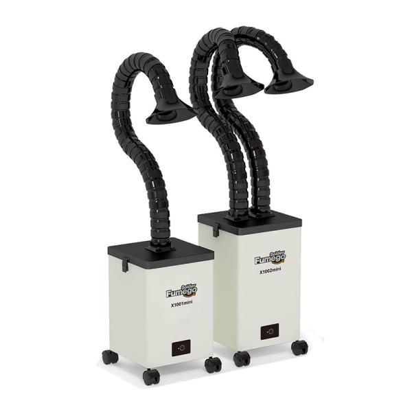 Mini Type Portable Solder Fume Extractor Galvanized Sheet With Three Layers Filter