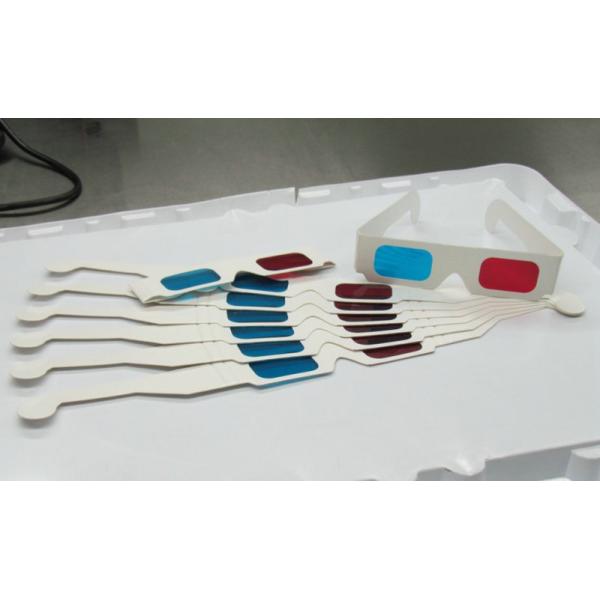 Quality Disposable 3D Anaglyph Glasses Chromadetph , Paper Polarized Glasses for sale
