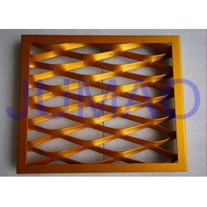 Steel Flexible Architectural Expanded Metal Three Dimensional Panels With Frame