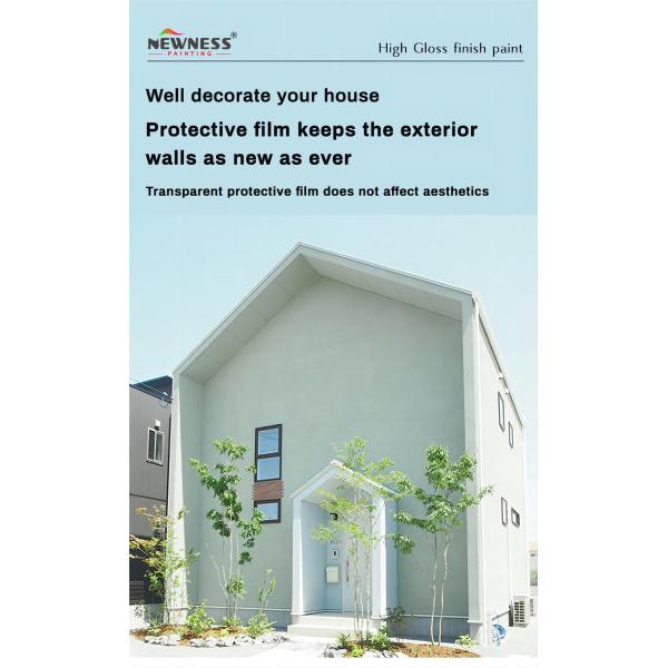 Main Raw Material Acrylic Single Component Water Based Interior Wall Paint White Color