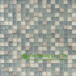 Wholesale Glossy Glass Crystal Mosaic Tile For home decoration,China Glass mosaic tiles Factory from china suppliers