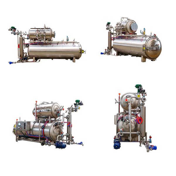 High Temperature Sterilization Canning Retort Equipment for Automatic Batch Operation